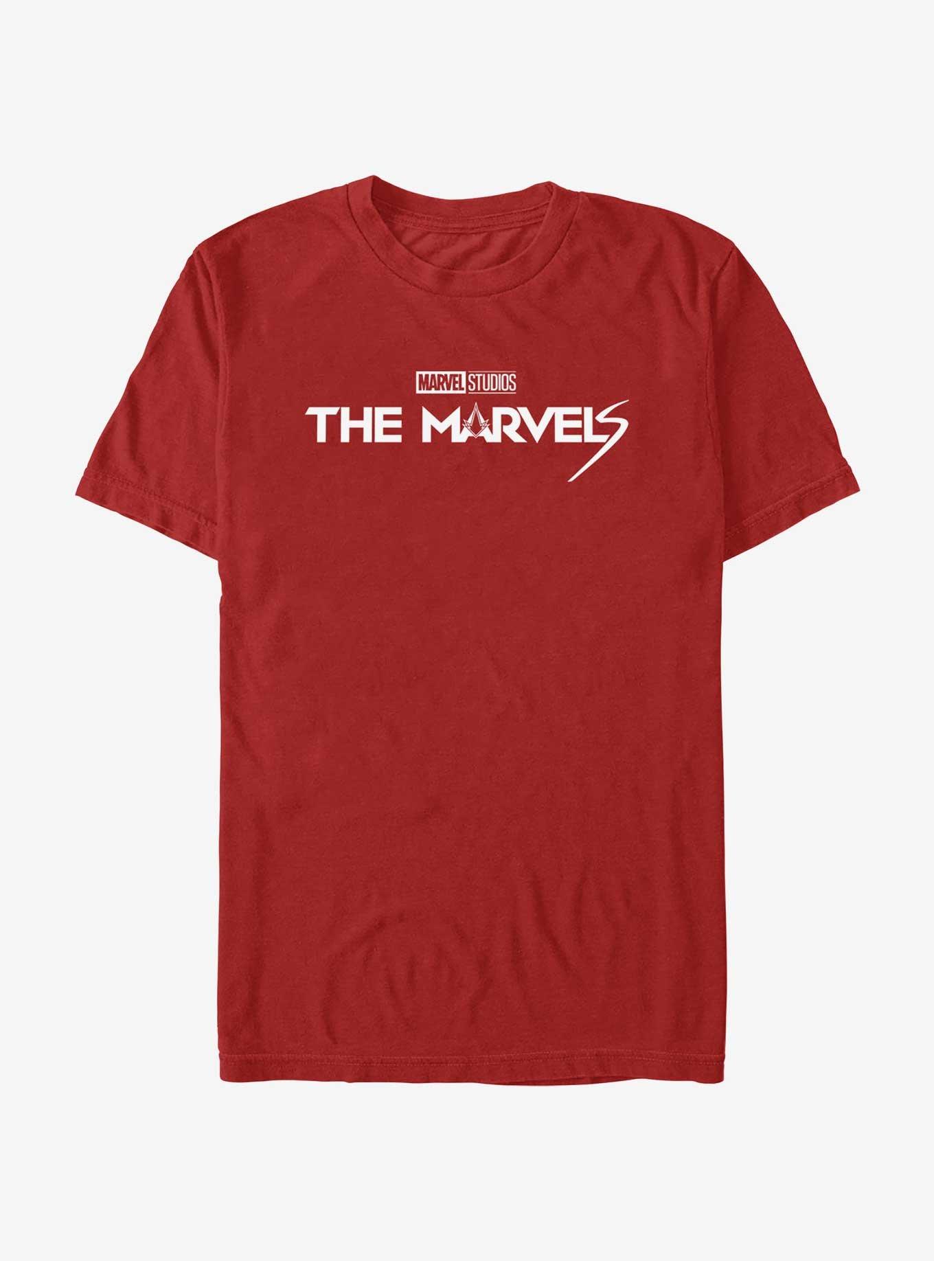 Marvel The Marvels Logo T-Shirt, RED, hi-res