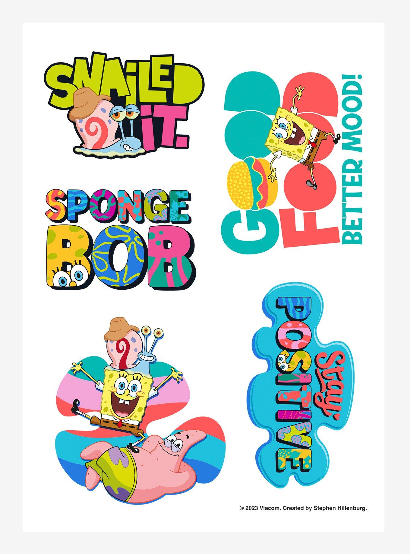 SpongeBob SquarePants Positivity Sticker Sheet, , hi-res