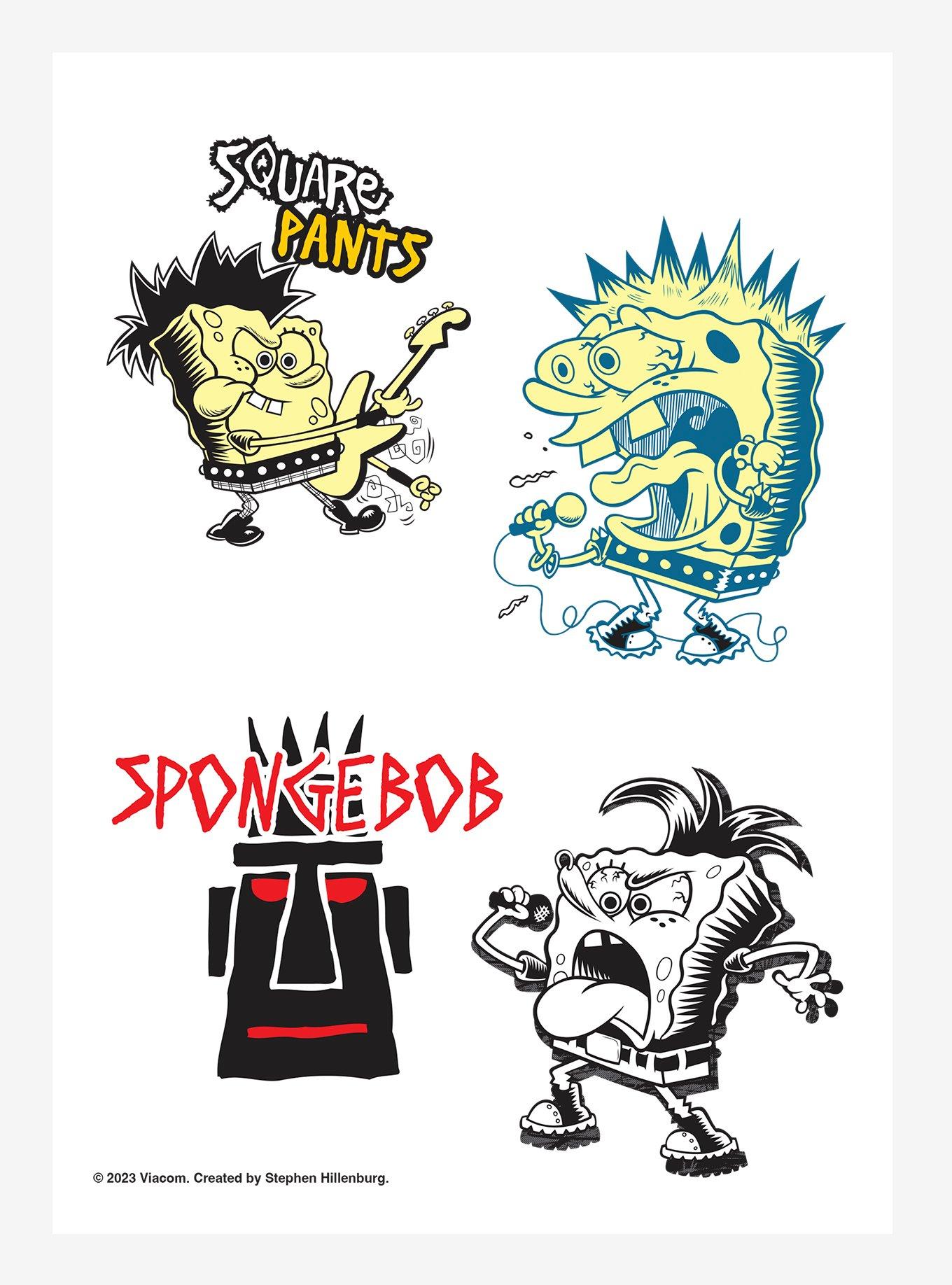 SpongeBob SquarePants Rock On Sticker Sheet, , hi-res