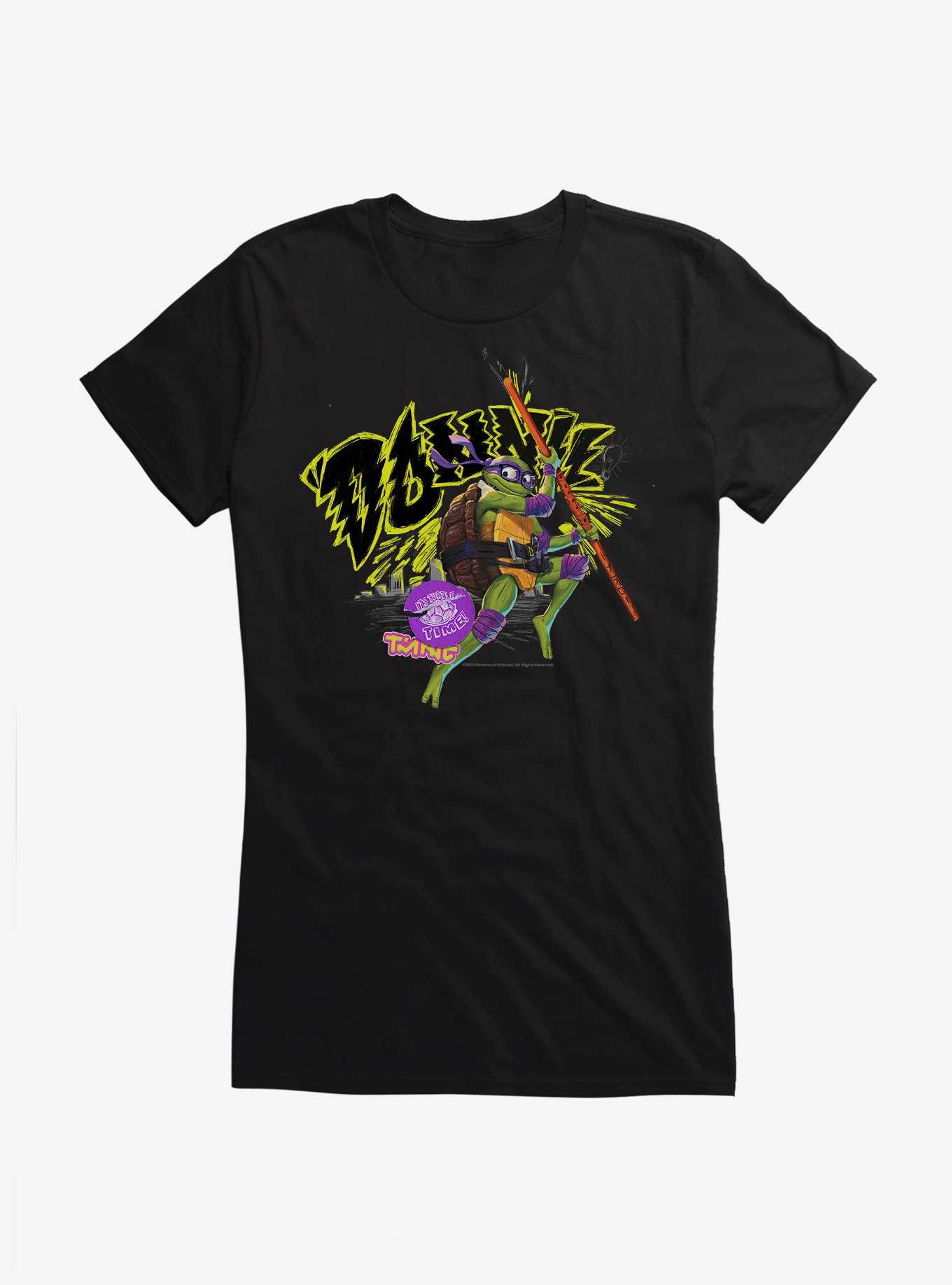 Teenage Mutant Ninja Turtles: Mutant Mayhem Donnie It's Turtle Time! Girls T-Shirt, , hi-res