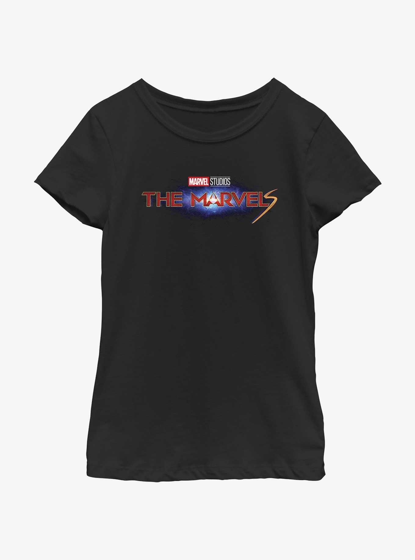 Marvel The Marvels Galaxy Logo Girls Youth T-Shirt, , hi-res