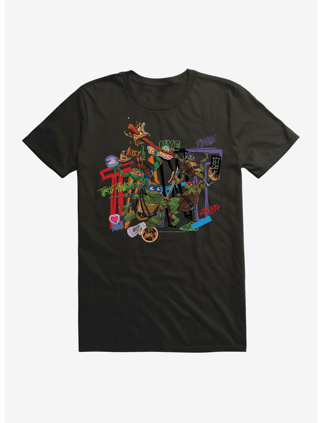 Teenage Mutant Ninja Turtles: Mutant Mayhem Grafitti Collage T-Shirt, , hi-res