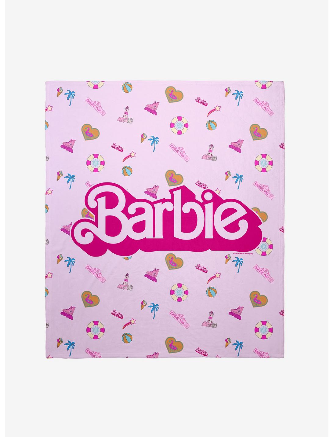 Barbie Malibu Icons Throw Blanket - WHITE