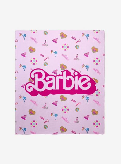 Barbie Malibu Icons Throw Blanket - WHITE | Hot Topic