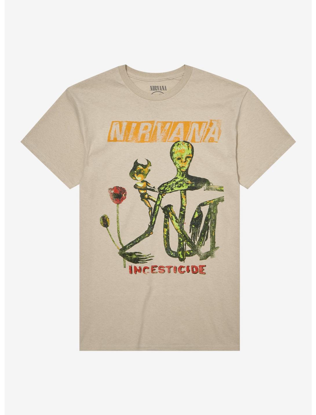 Nirvana Incesticide Boyfriend Fit Girls T-Shirt, NATURAL, hi-res