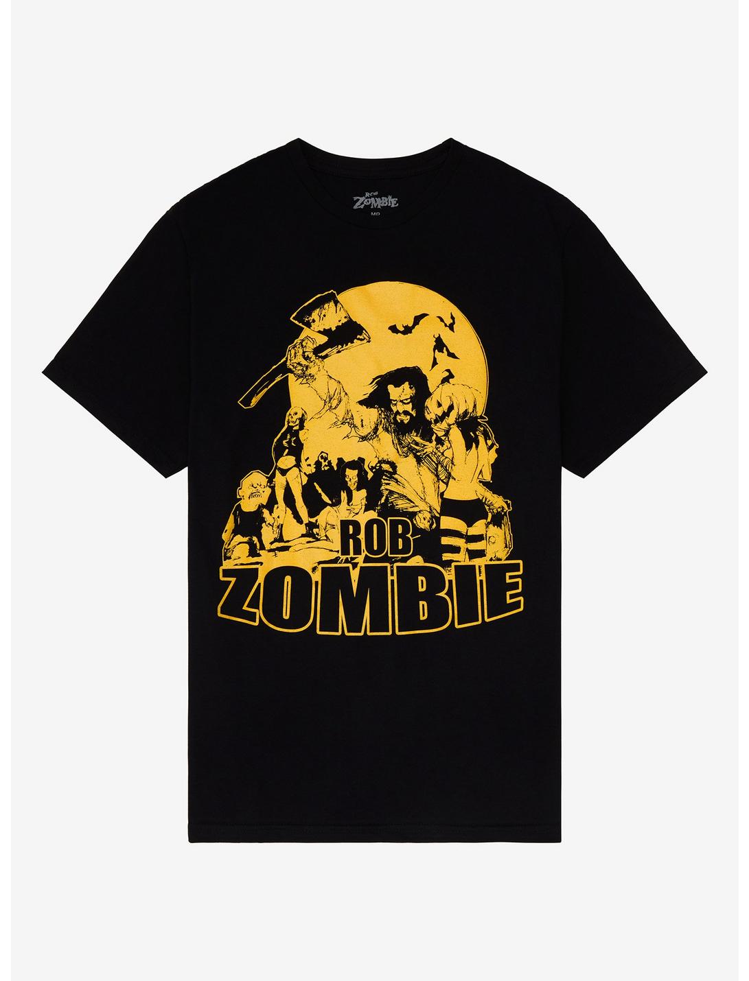 Rob Zombie Ghouls Glow-In-The-Dark Girls Boyfriend Fit T-Shirt, BLACK, hi-res
