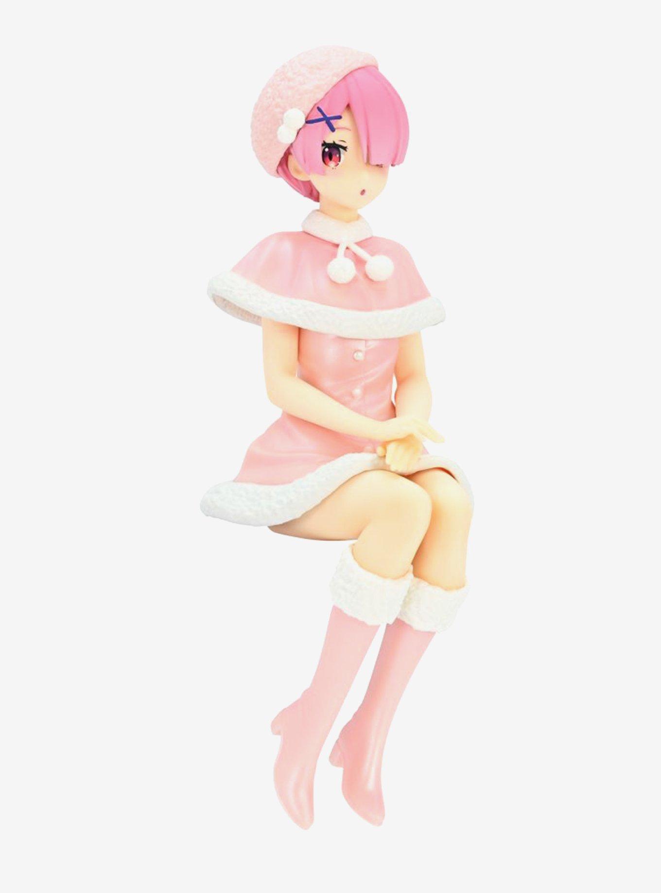 FuRyu Re:Zero Starting Life in Another World Noodle Stopper Ram Snow Princess Figure, , hi-res