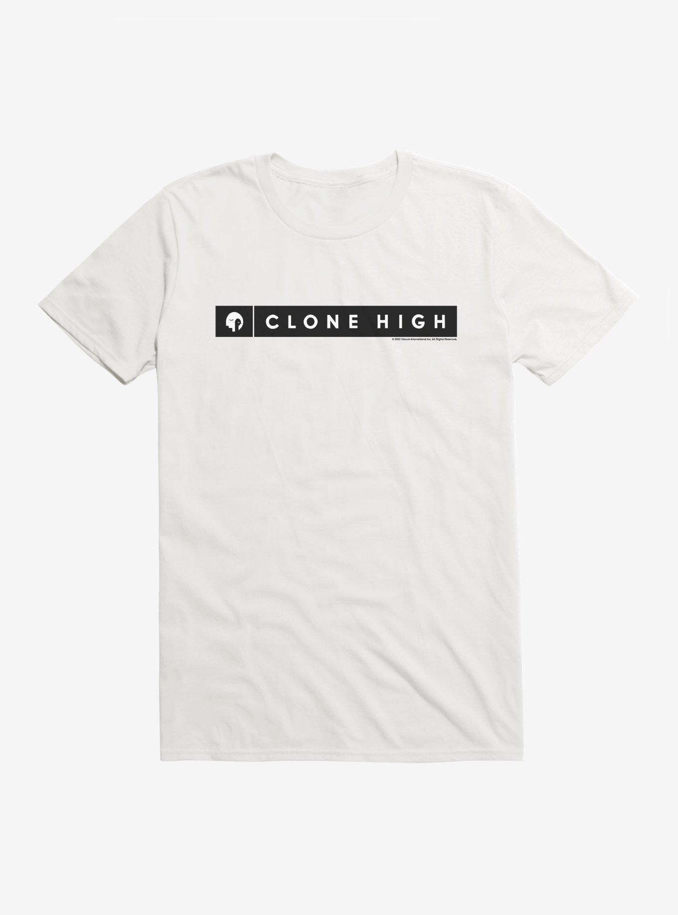 Clone High Title Logo T-Shirt, WHITE, hi-res