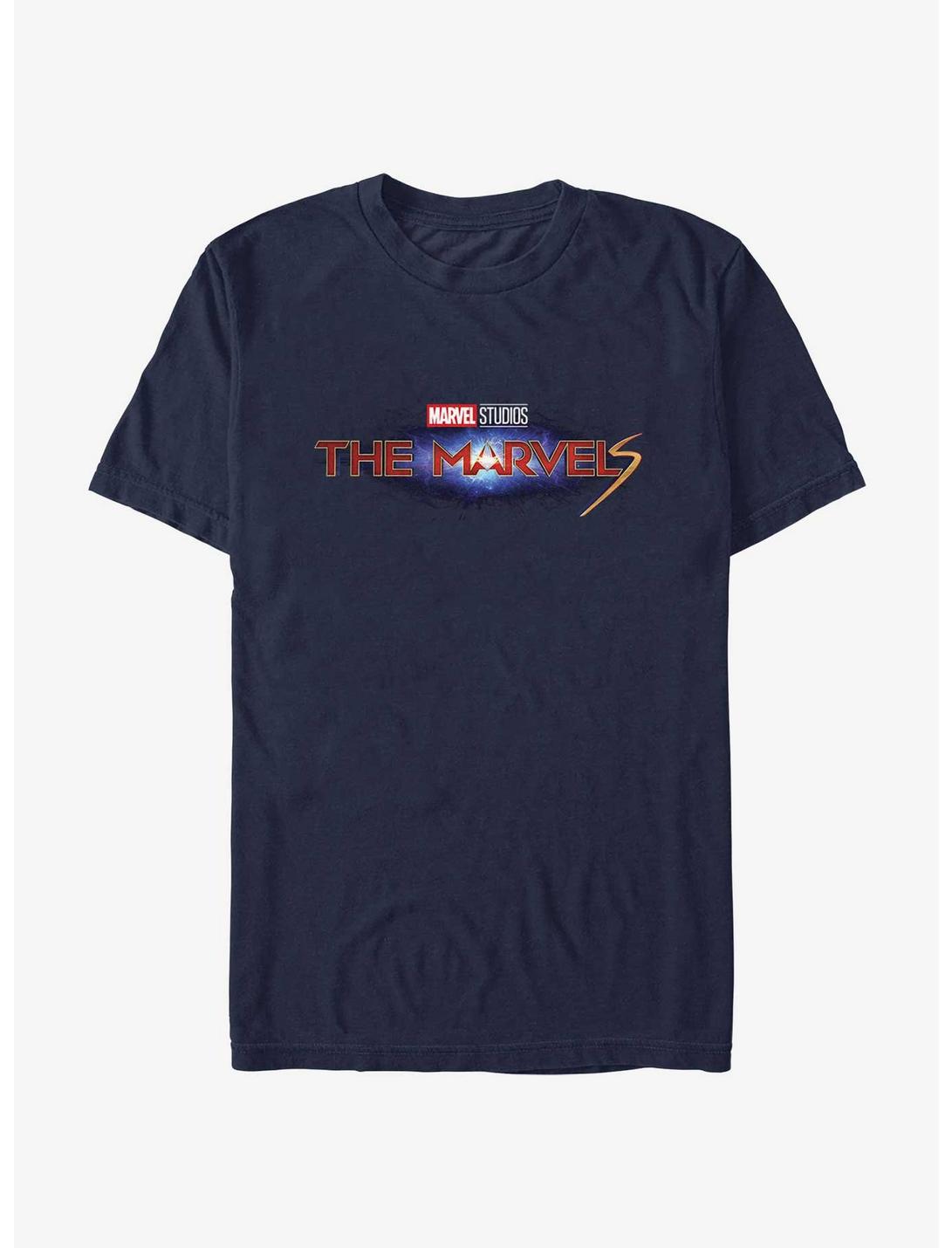 Marvel The Marvels Galaxy Logo T-Shirt, NAVY, hi-res