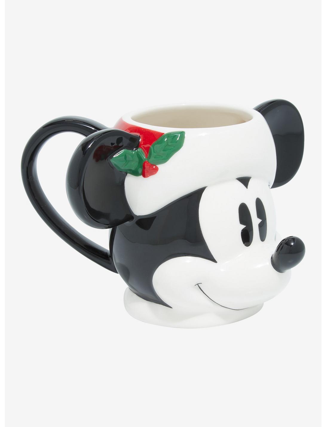 Disney Mickey Mouse Santa Hat Figural Mug, , hi-res