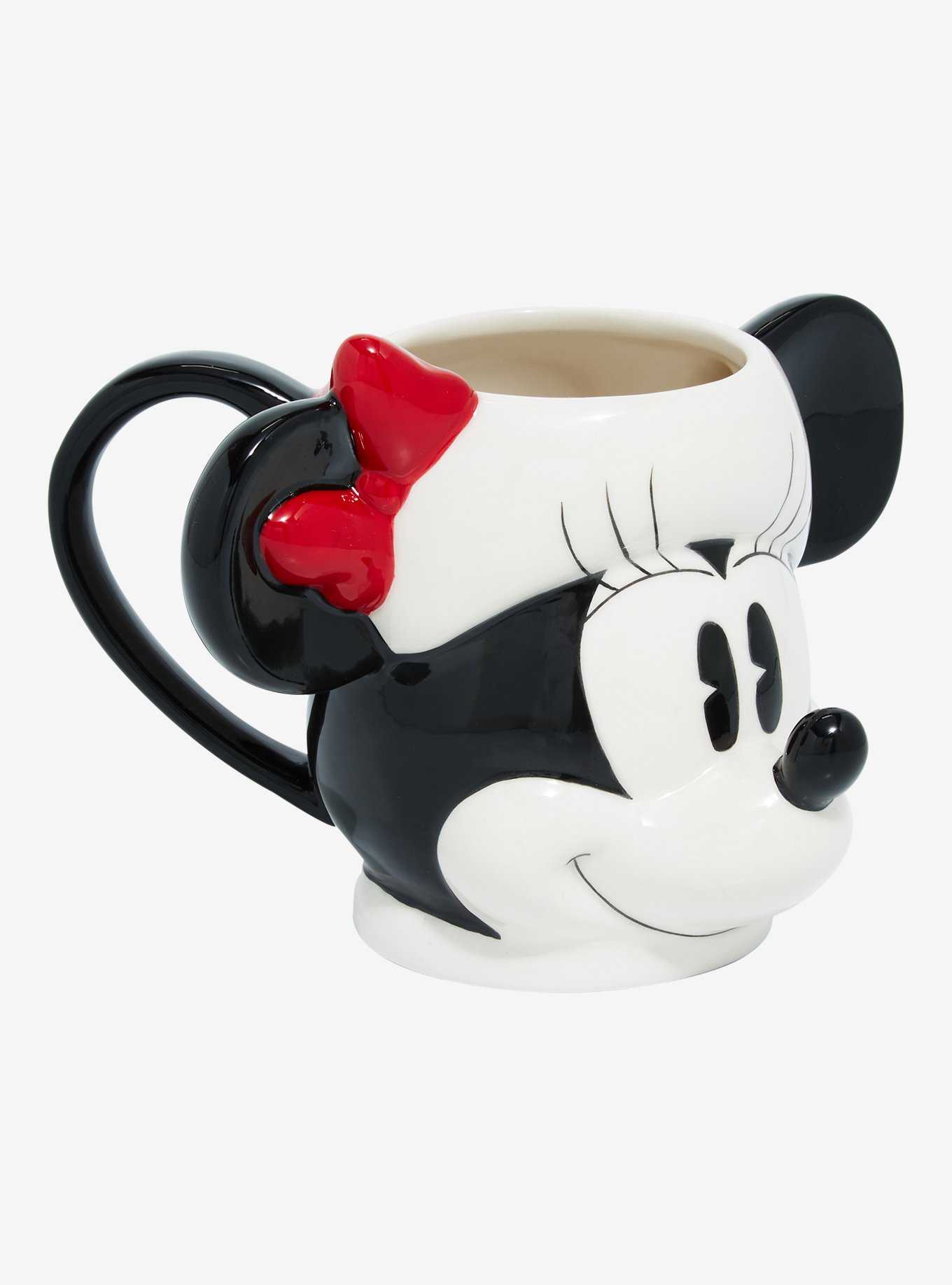 Disney Minnie Mouse Santa Hat Figural Mug, , hi-res