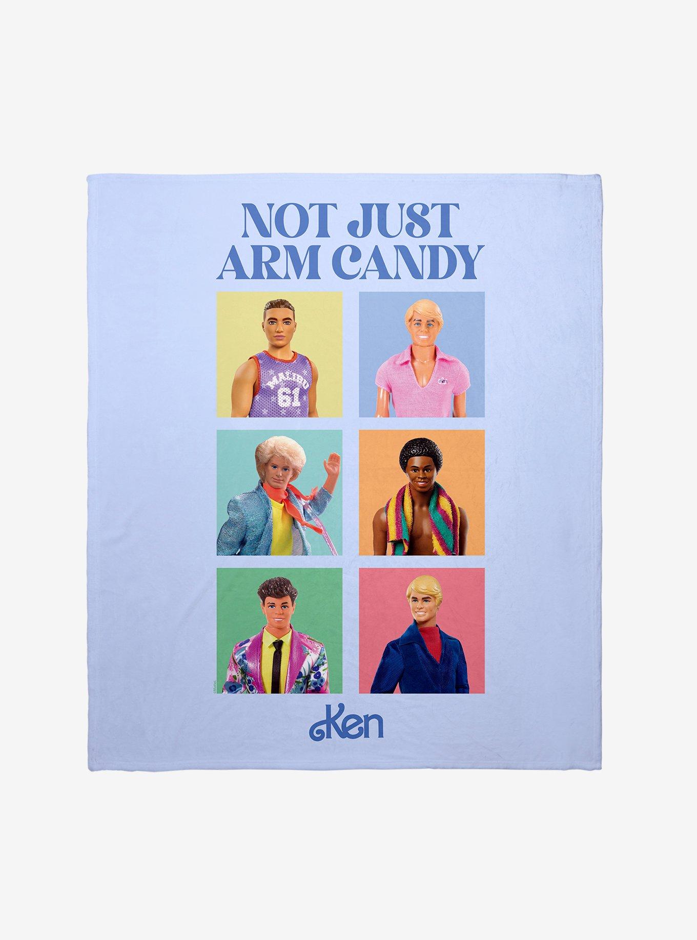 Barbie Ken Not Just Arm Candy Throw Blanket, , hi-res