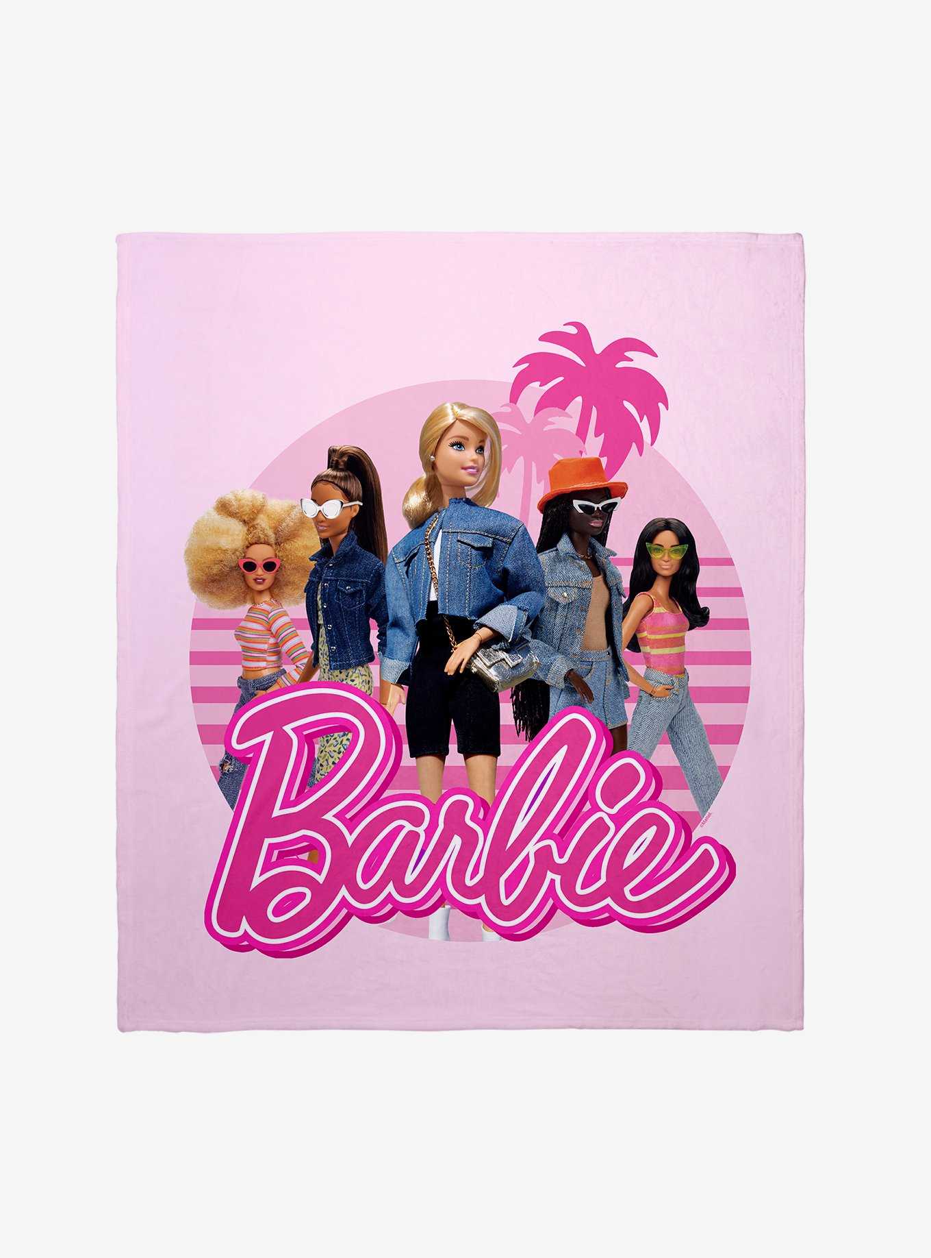 Barbie Retro Crew Throw Blanket, , hi-res