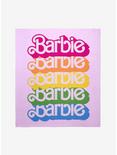 Barbie Name Stack Throw Blanket, , hi-res