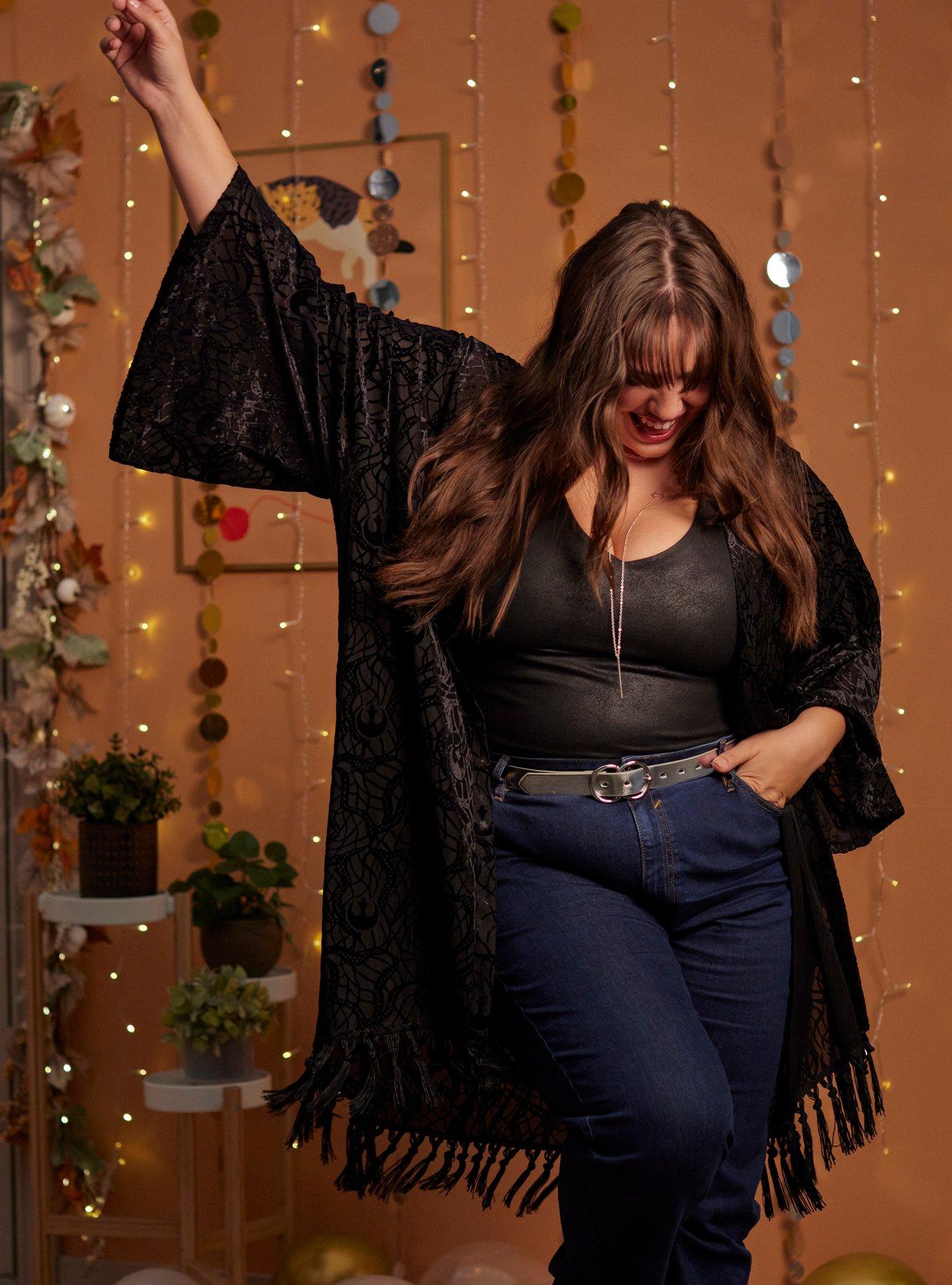 Her Universe Star Wars Rebel Icons Flocked Duster Plus Size Her Universe Exclusive, , hi-res