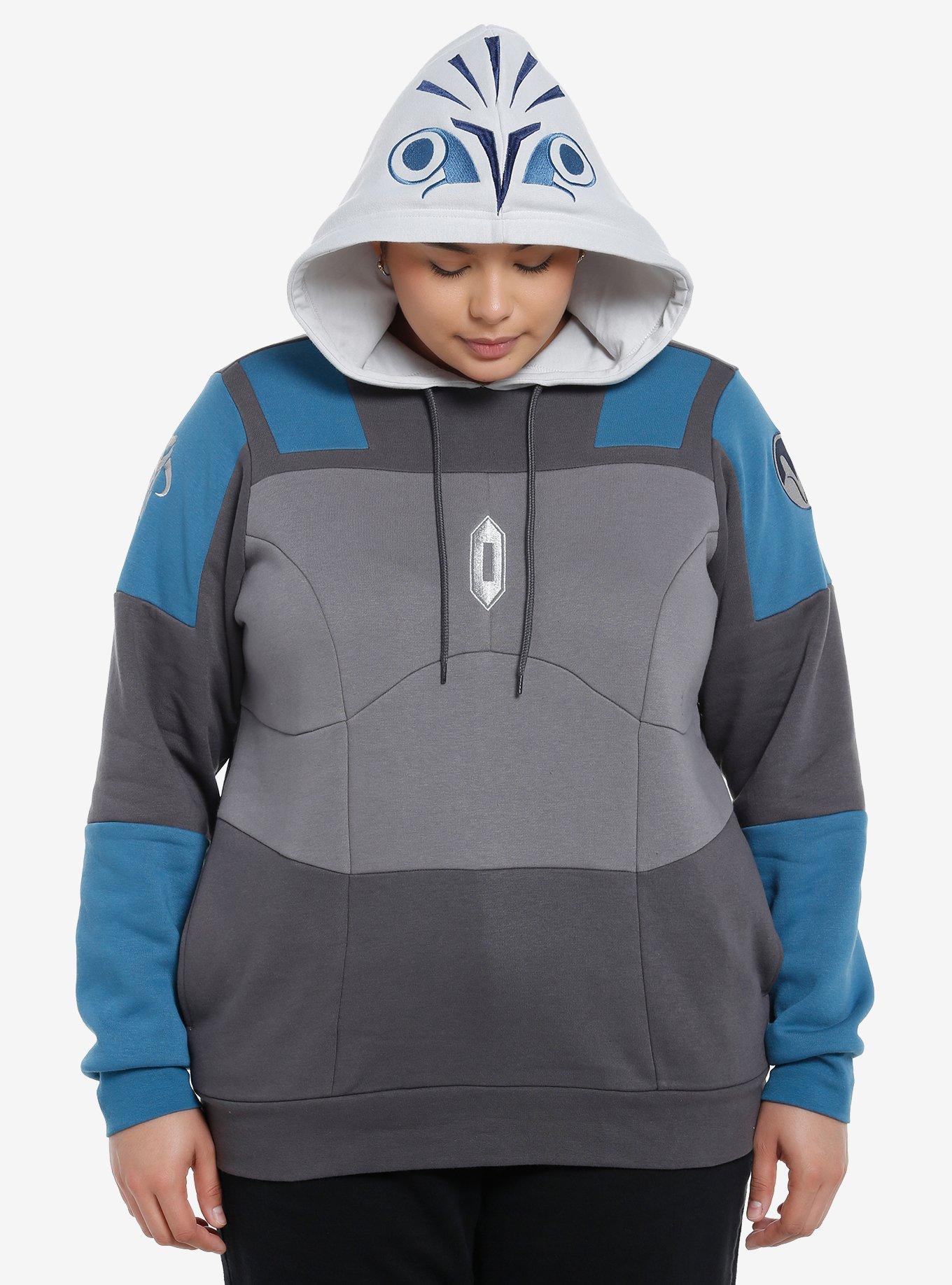 Her Universe Star Wars Bo-Katan Armor Hoodie Plus Size Her Universe Exclusive, MULTI, hi-res