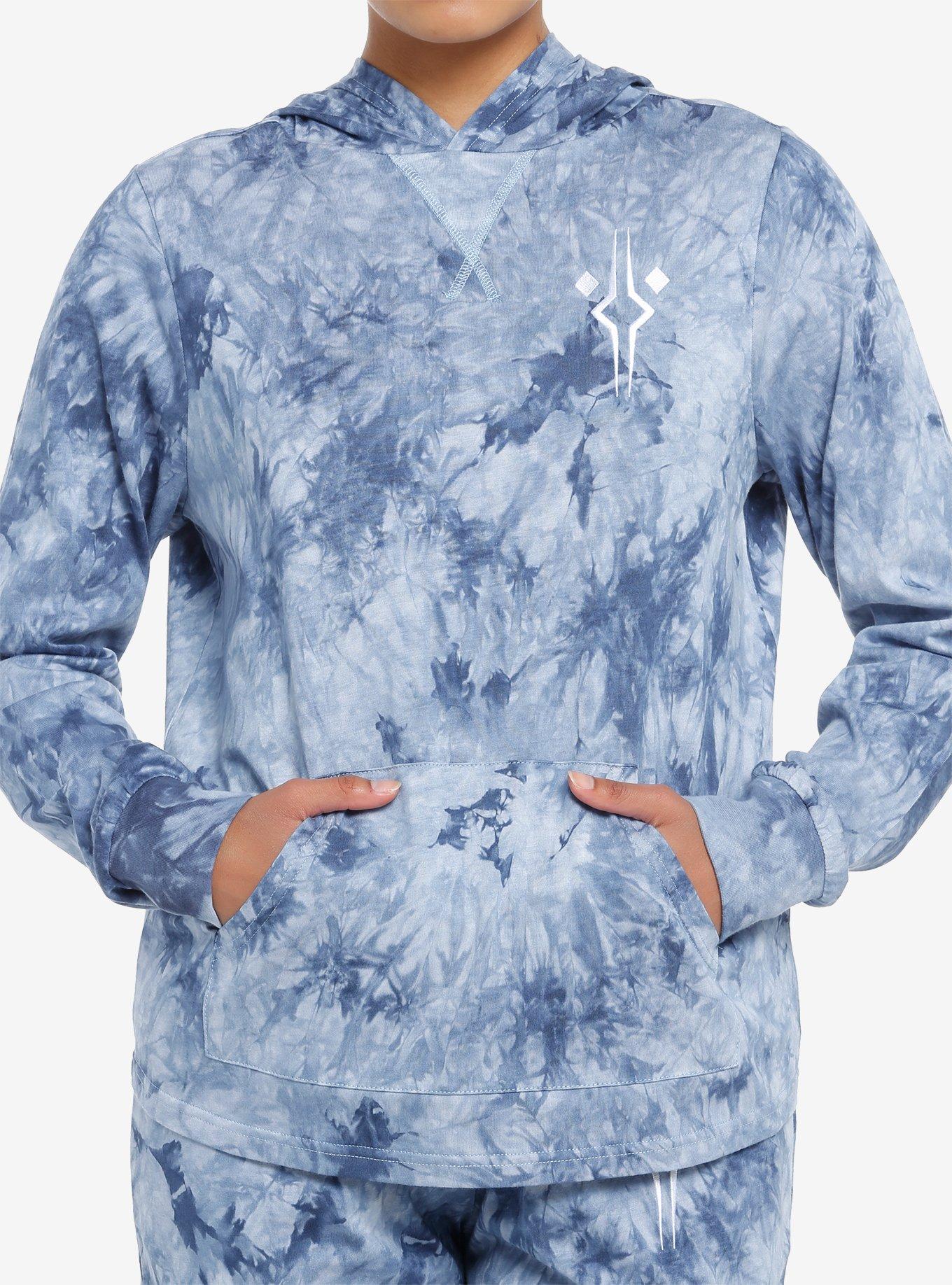 Her Universe Star Wars Ahsoka Fulcrum Tie-Dye Hoodie Her Universe Exclusive, BLUE, hi-res