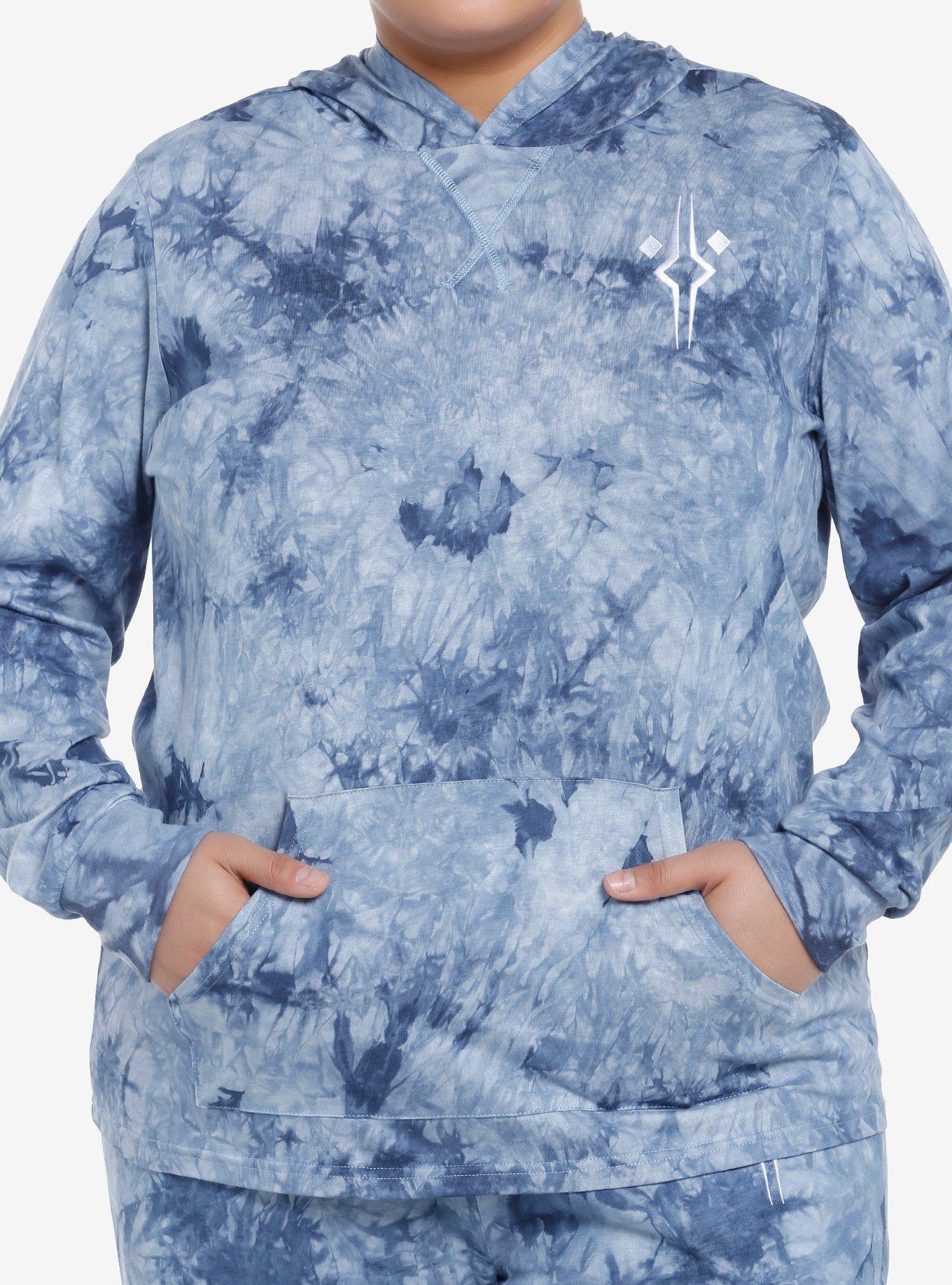 Her Universe Star Wars Ahsoka Fulcrum Tie-Dye Hoodie Plus Size Her Universe Exclusive, , hi-res