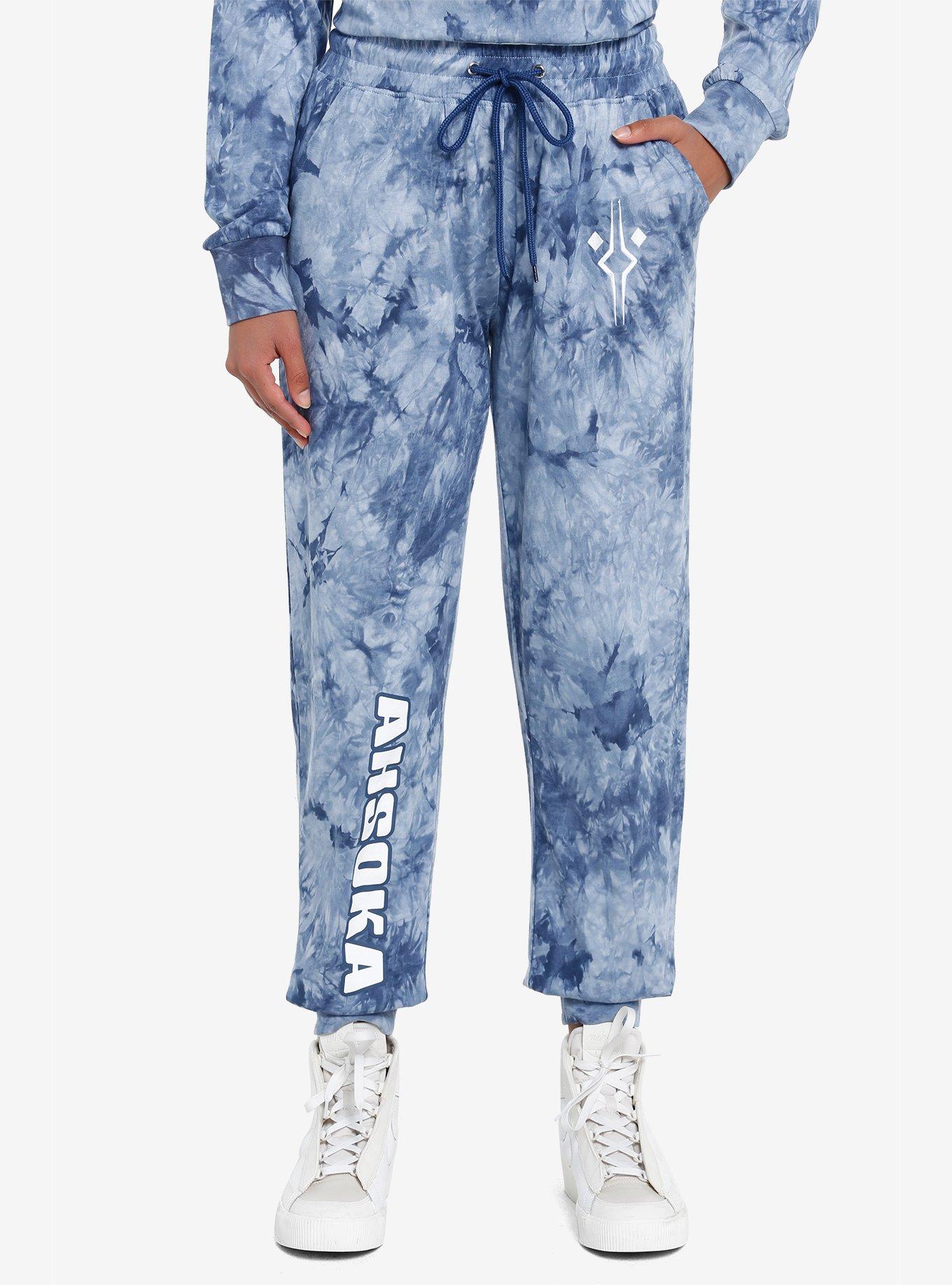 Her Universe Star Wars Ahsoka Fulcrum Tie-Dye Jogger Pants Her Universe Exclusive, BLUE, hi-res