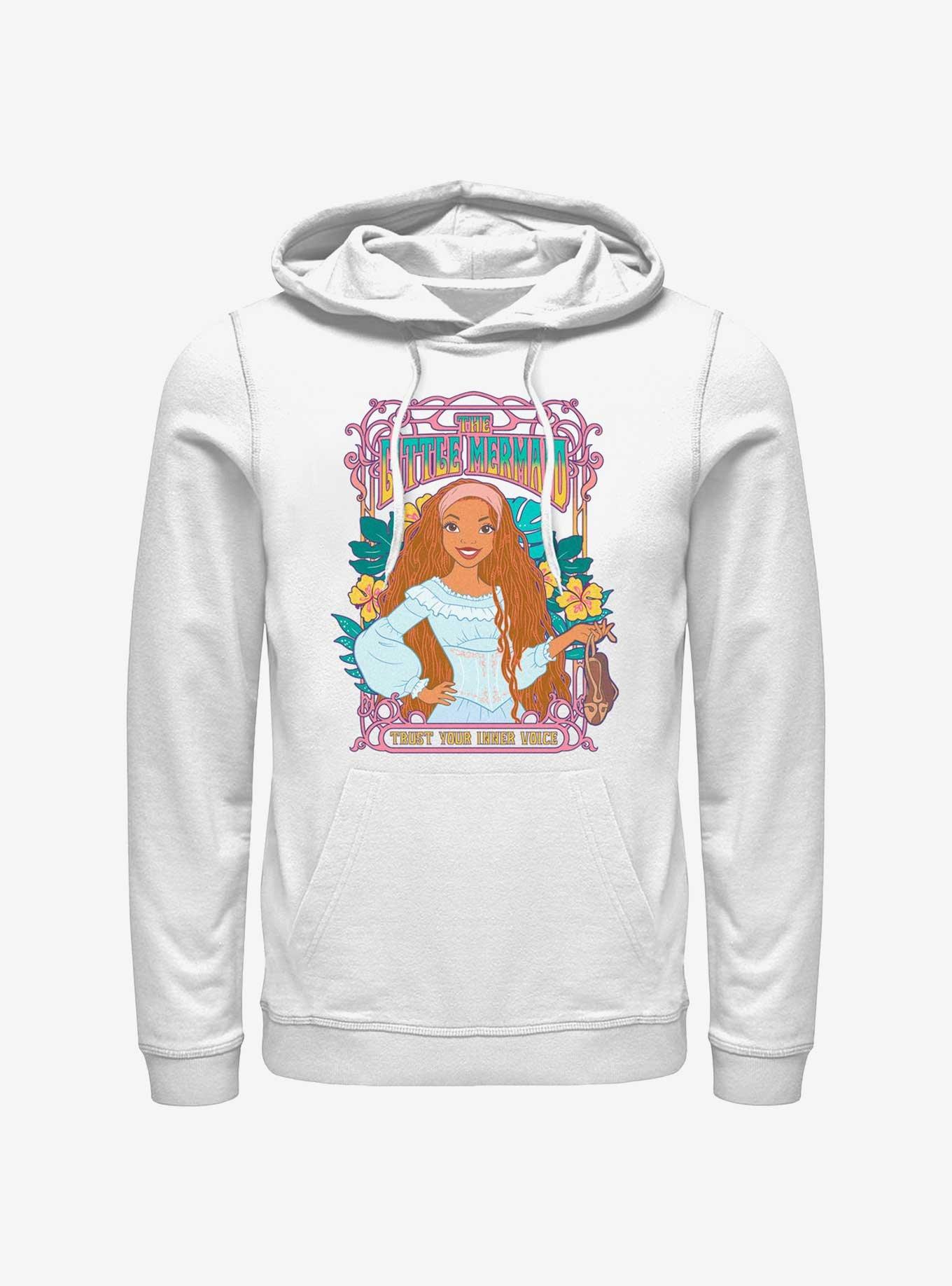 Disney The Little Mermaid Live Action Ariel Trust Your Inner Voice Hoodie, WHITE, hi-res