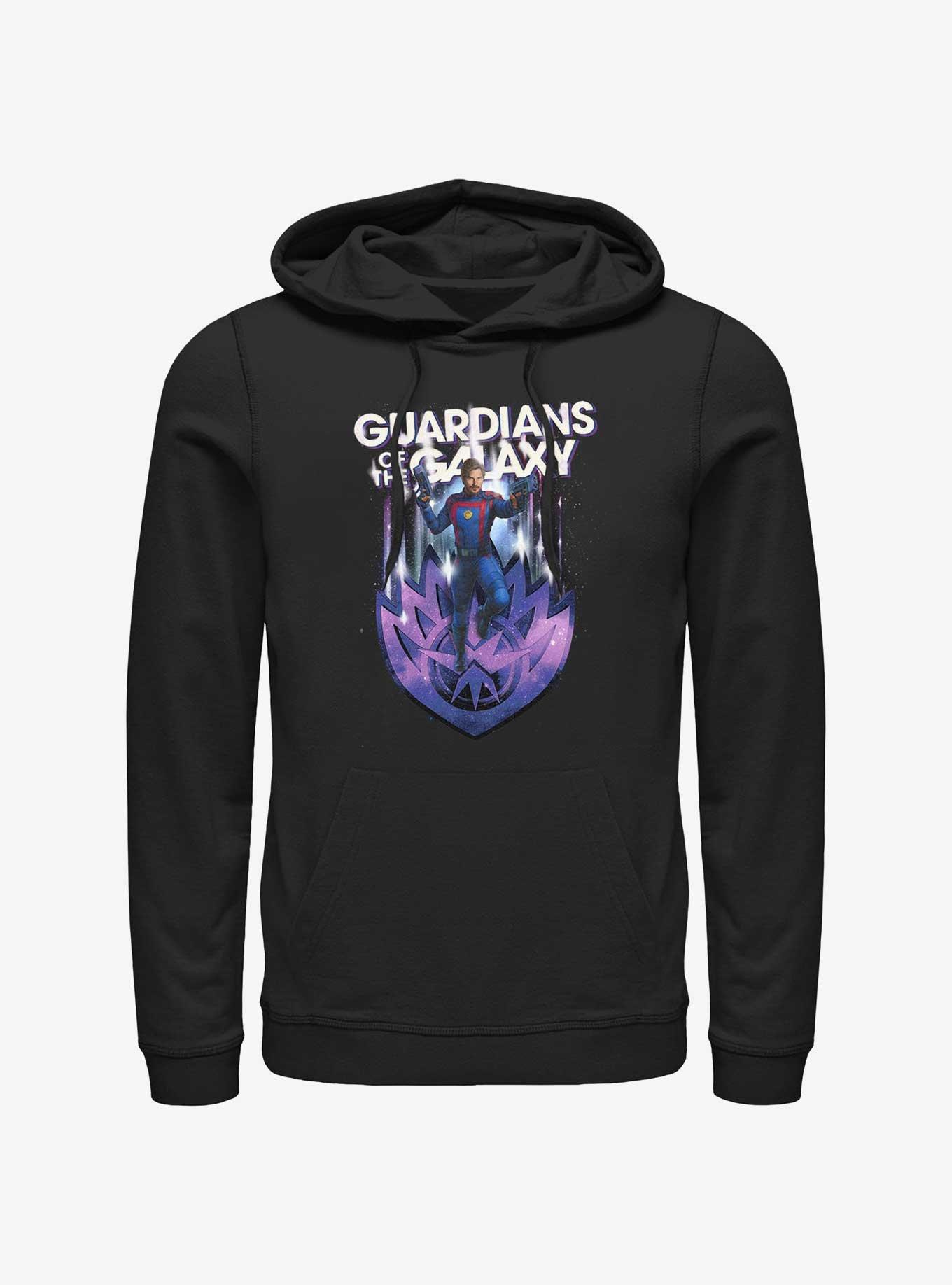 Marvel Guardians of the Galaxy Vol. 3 Star-Lord Dual Blasters Hoodie, BLACK, hi-res