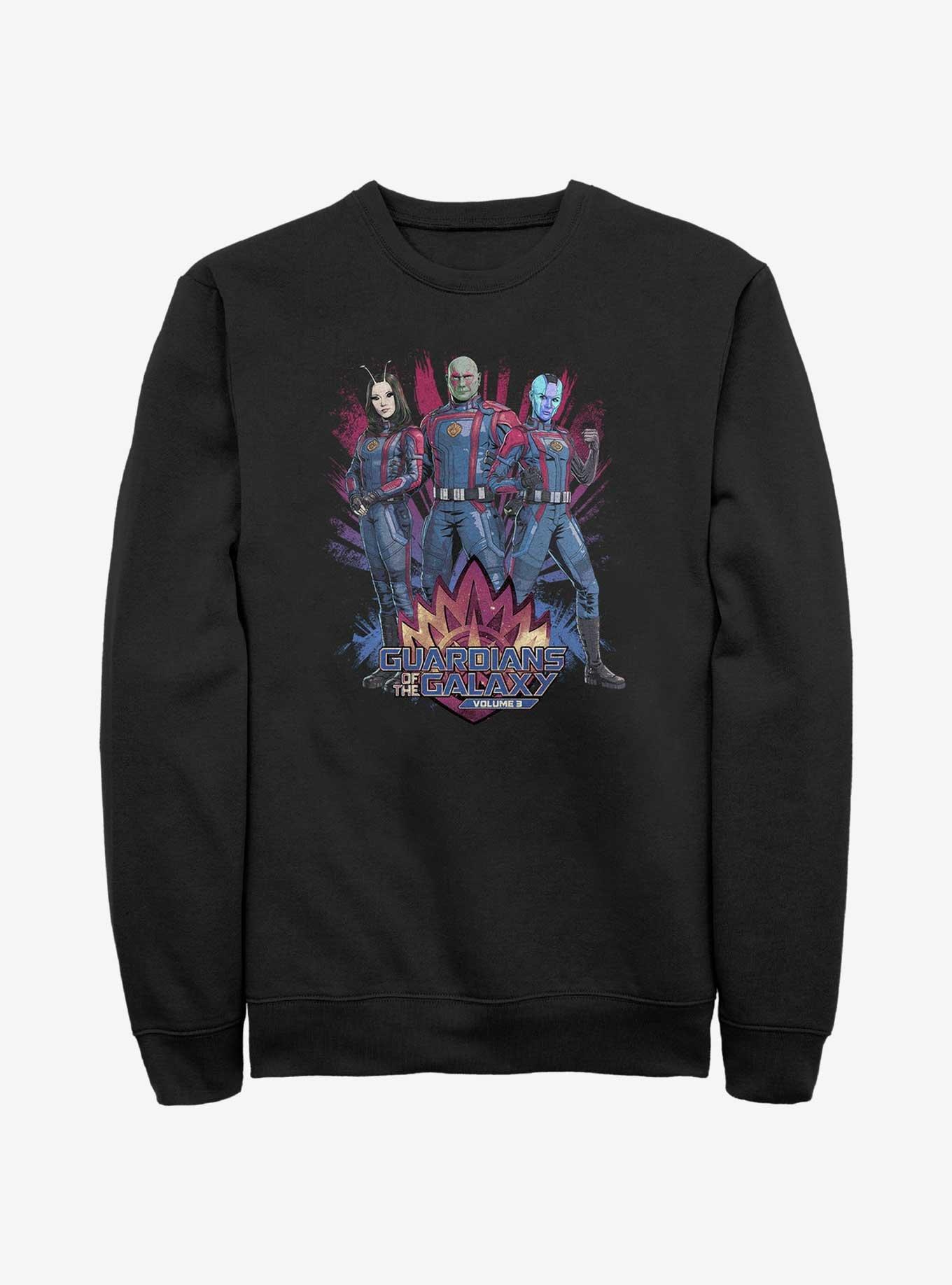 Marvel Guardians of the Galaxy Vol. 3 Mantis Drax & Nebula Sweashirt Her Universe Web Exclusive, , hi-res