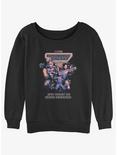 Marvel Guardians of the Galaxy Vol. 3 It's Good To Have Friends Poster Womens Slouchy Sweatshirt, BLACK, hi-res