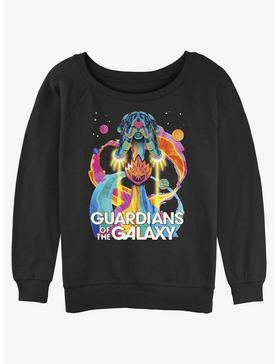 Marvel Guardians of the Galaxy Vol. 3 Psychedelic Ship Womens Slouchy Sweatshirt, , hi-res
