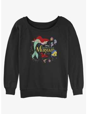 Disney The Little Mermaid Movie Poster Womens Slouchy Sweatshirt, , hi-res