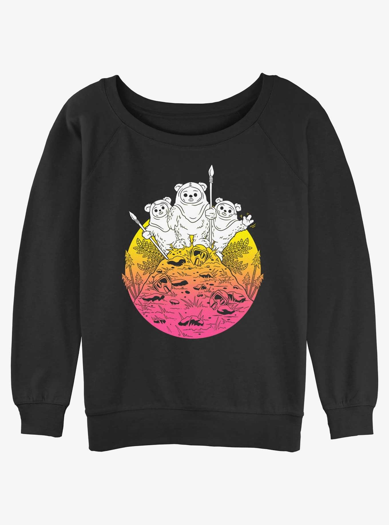 Star Wars Ewok Camp Womens Slouchy Sweatshirt, , hi-res