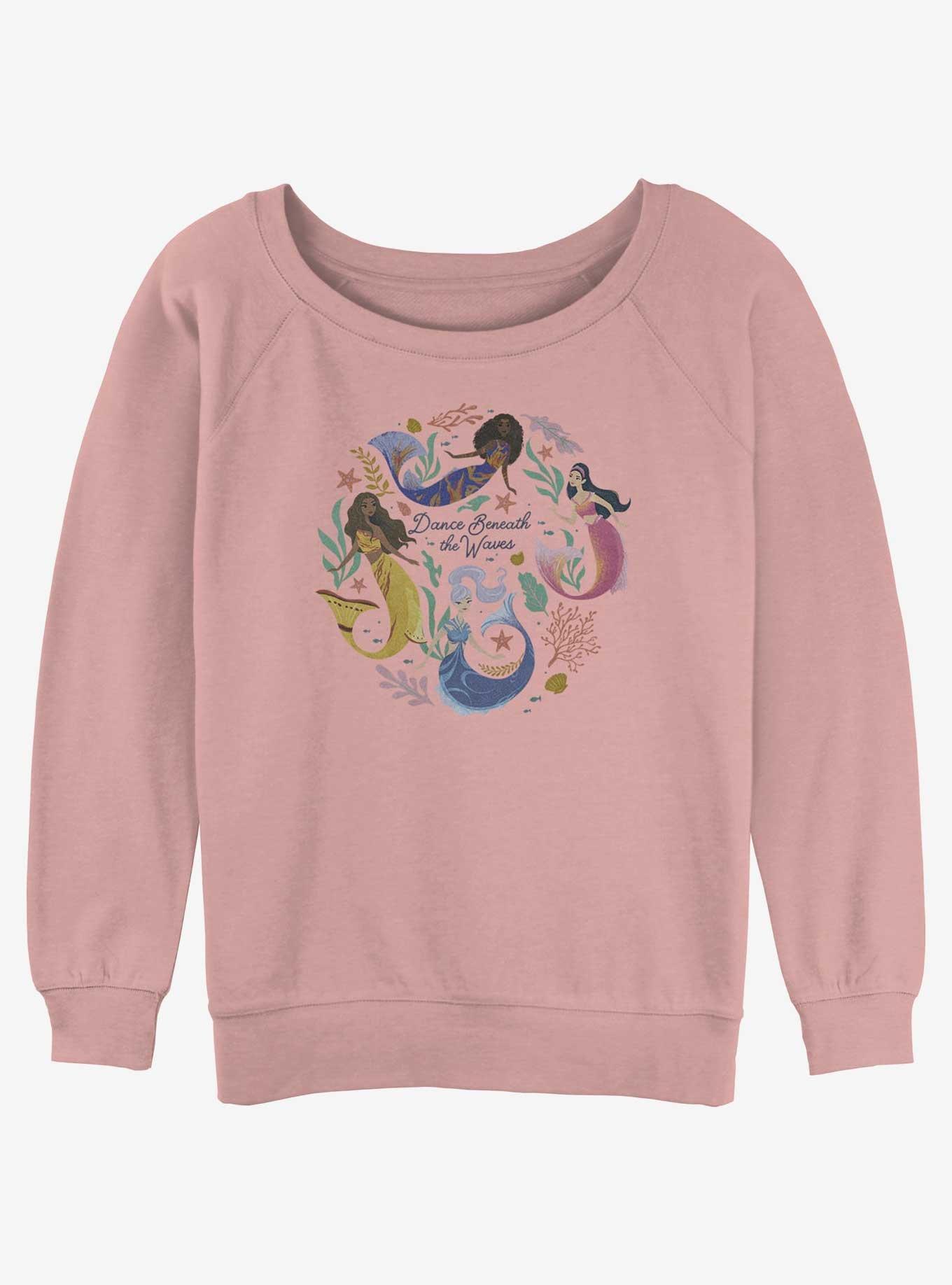 Disney The Little Mermaid Live Action Sisters Dance Beneath The Waves Womens Slouchy Sweatshirt, , hi-res