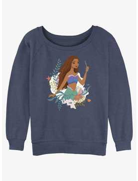 Disney The Little Mermaid Live Action Ariel and The Dinglehopper Womens Slouchy Sweatshirt, , hi-res