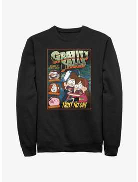 Disney Gravity Falls Trust No One Comic Cover Sweashirt, , hi-res