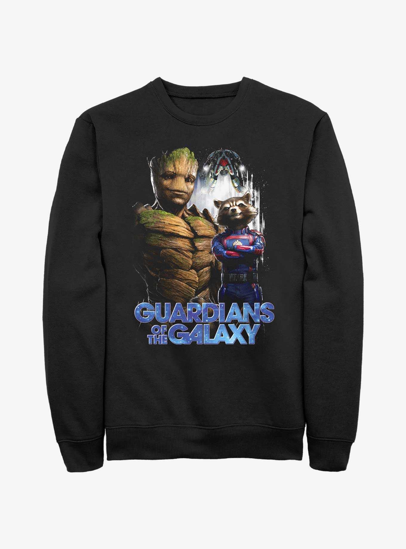 Marvel Guardians of the Galaxy Vol. 3 Duo Team Groot and Rocket Sweashirt, , hi-res