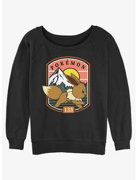 Pokemon Eevee Out For A Run Womens Slouchy Sweatshirt, , hi-res