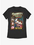 Disney Gravity Falls Trust No One Comic Cover Womens T-Shirt, BLACK, hi-res