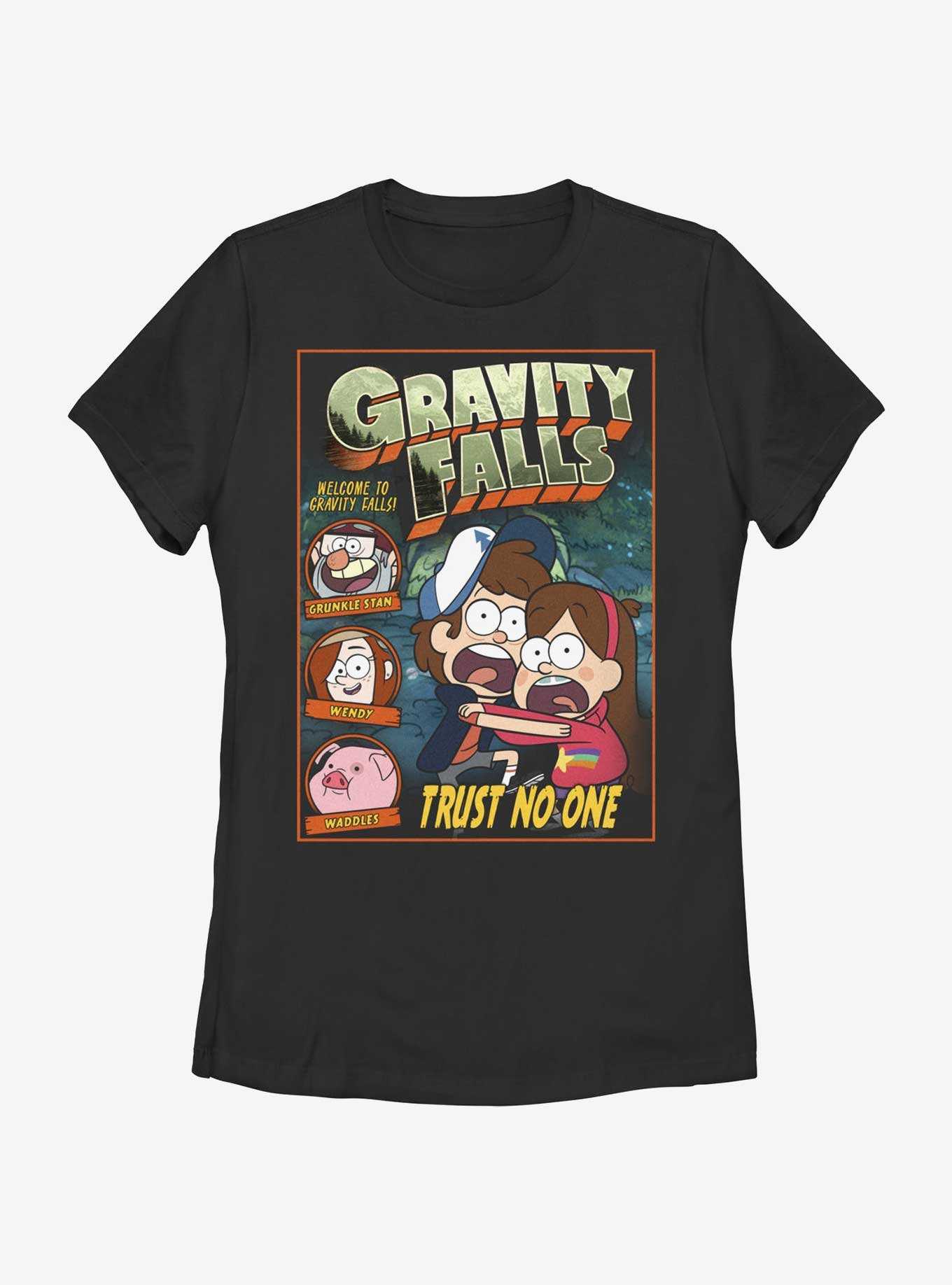 Disney Gravity Falls Trust No One Comic Cover Womens T-Shirt, , hi-res