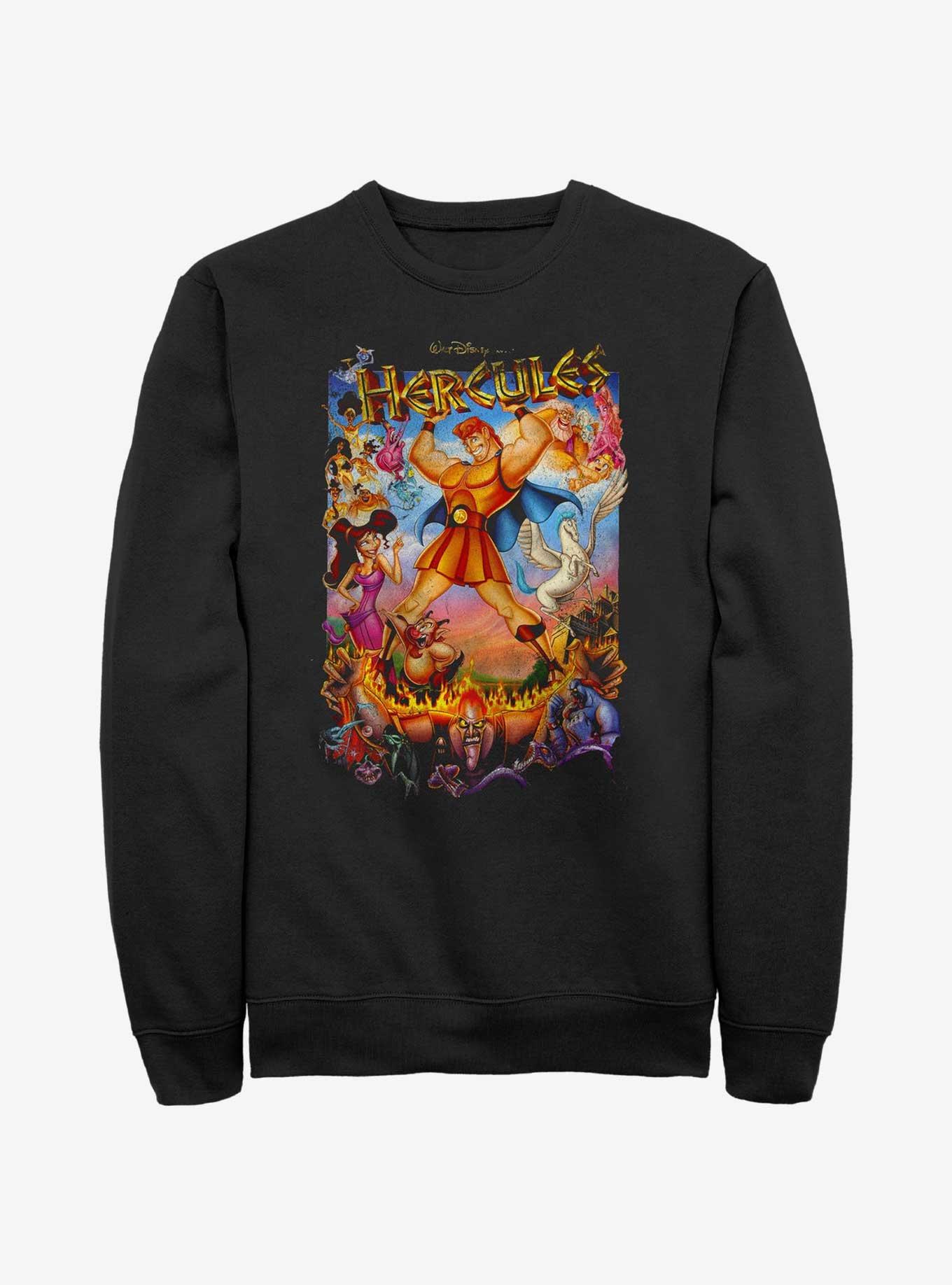 Disney Hercules Movie Poster Sweashirt, BLACK, hi-res