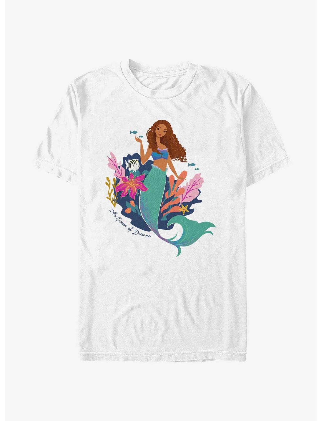 Disney The Little Mermaid Live Action An Ocean Of Dreams T-Shirt, WHITE, hi-res