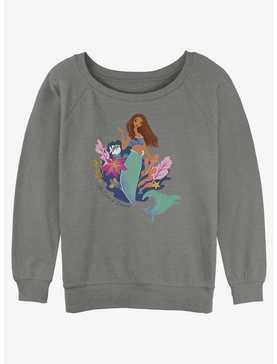 Disney The Little Mermaid Live Action An Ocean Of Dreams Womens Slouchy Sweatshirt, , hi-res