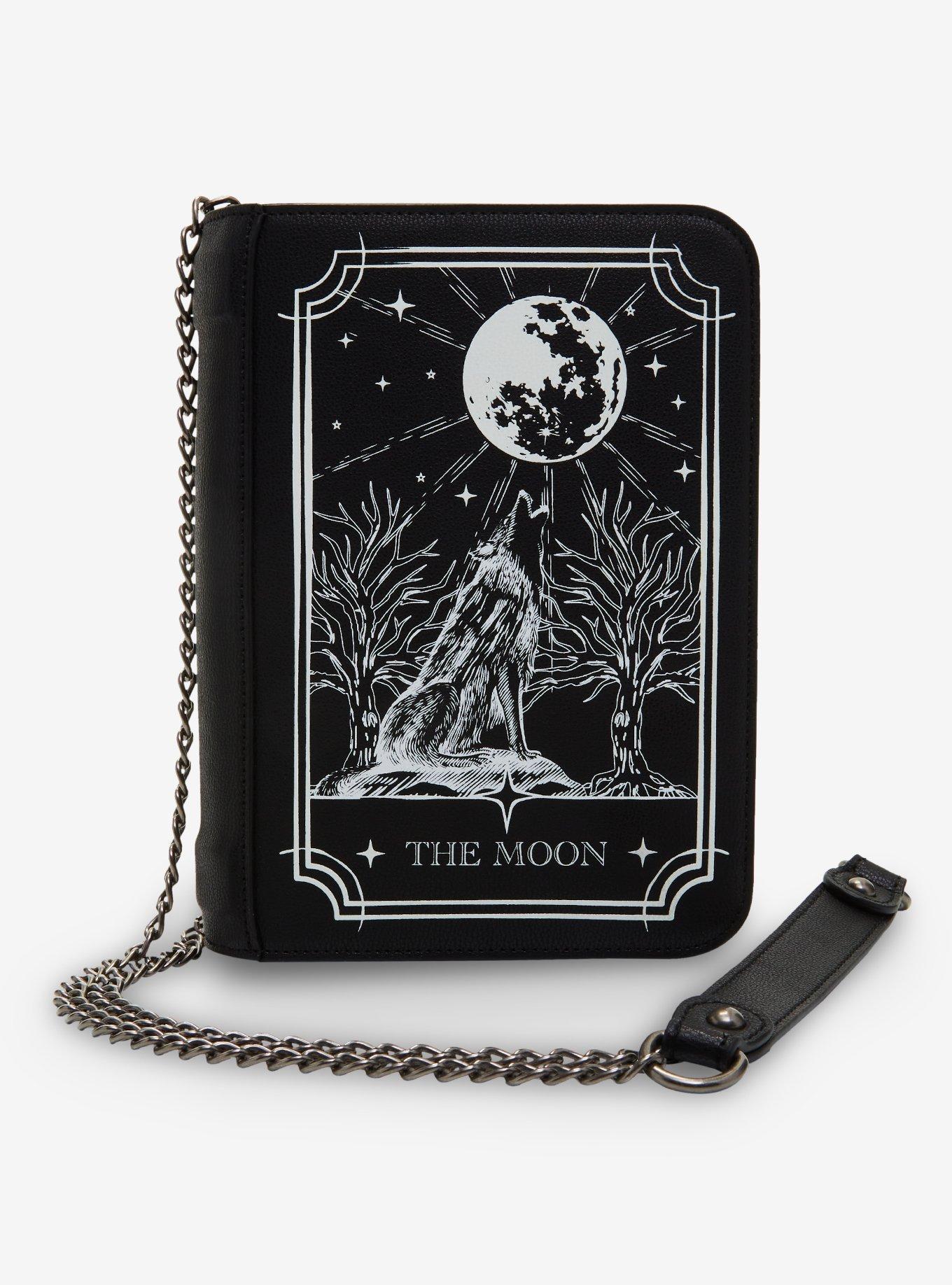 Cosmic Aura Wolf Moon Glow-In-The-Dark Tarot Crossbody Bag | Hot Topic