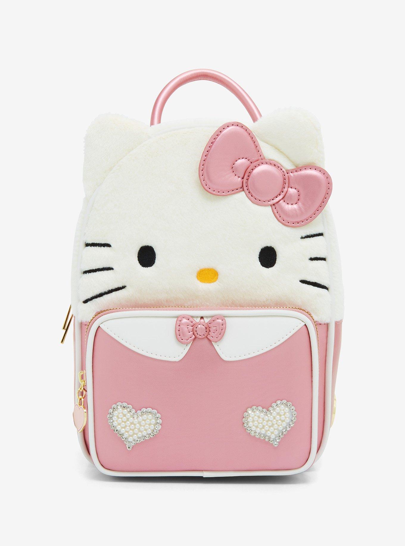 Sanrio Loungefly Loves Hello Kitty print backpack with bows & ears *Flawed