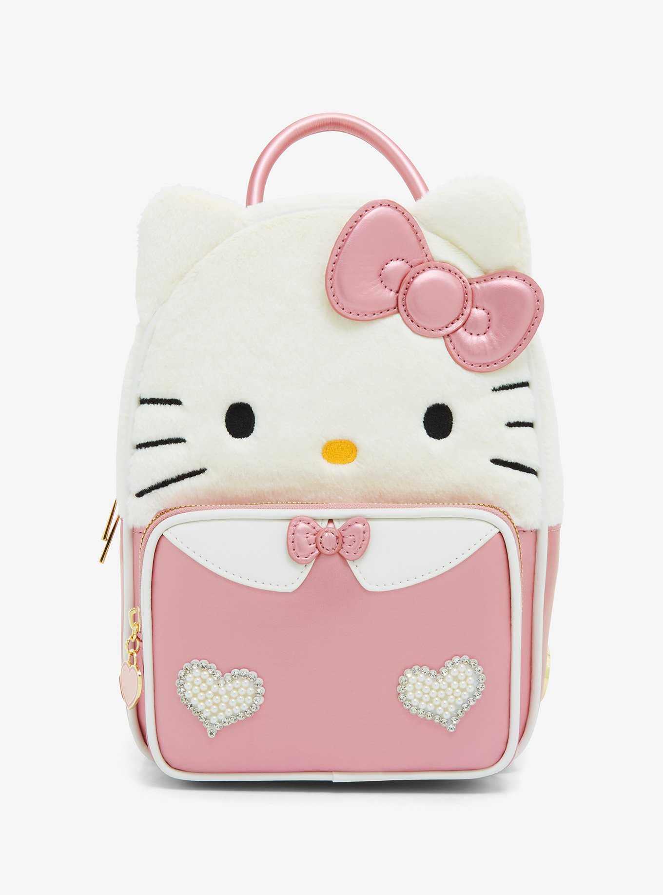 Her Universe Hello Kitty Rhinestone Fuzzy Mini Backpack, , hi-res