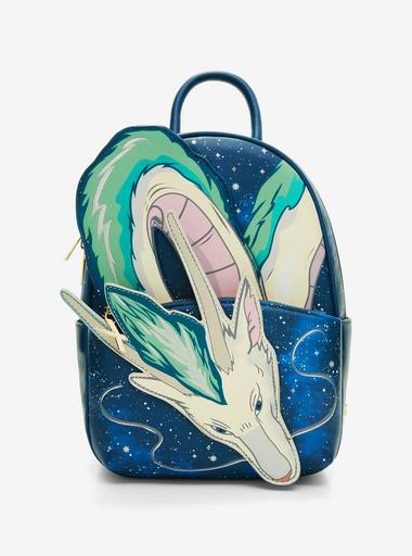 Studio Ghibli Spirited Away Haku Dragon Pastel White Blue Mini Backpack NWT Our Universe Studio Ghibli Spirited Away Haku Dragon Form  main image 3