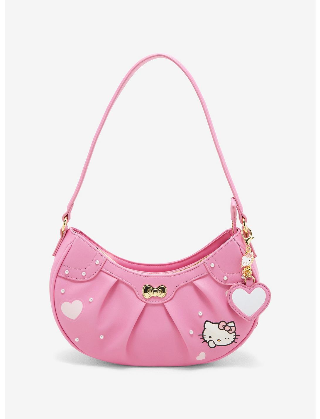 Her Universe Hello Kitty Pink Heart Baguette Bag, , hi-res