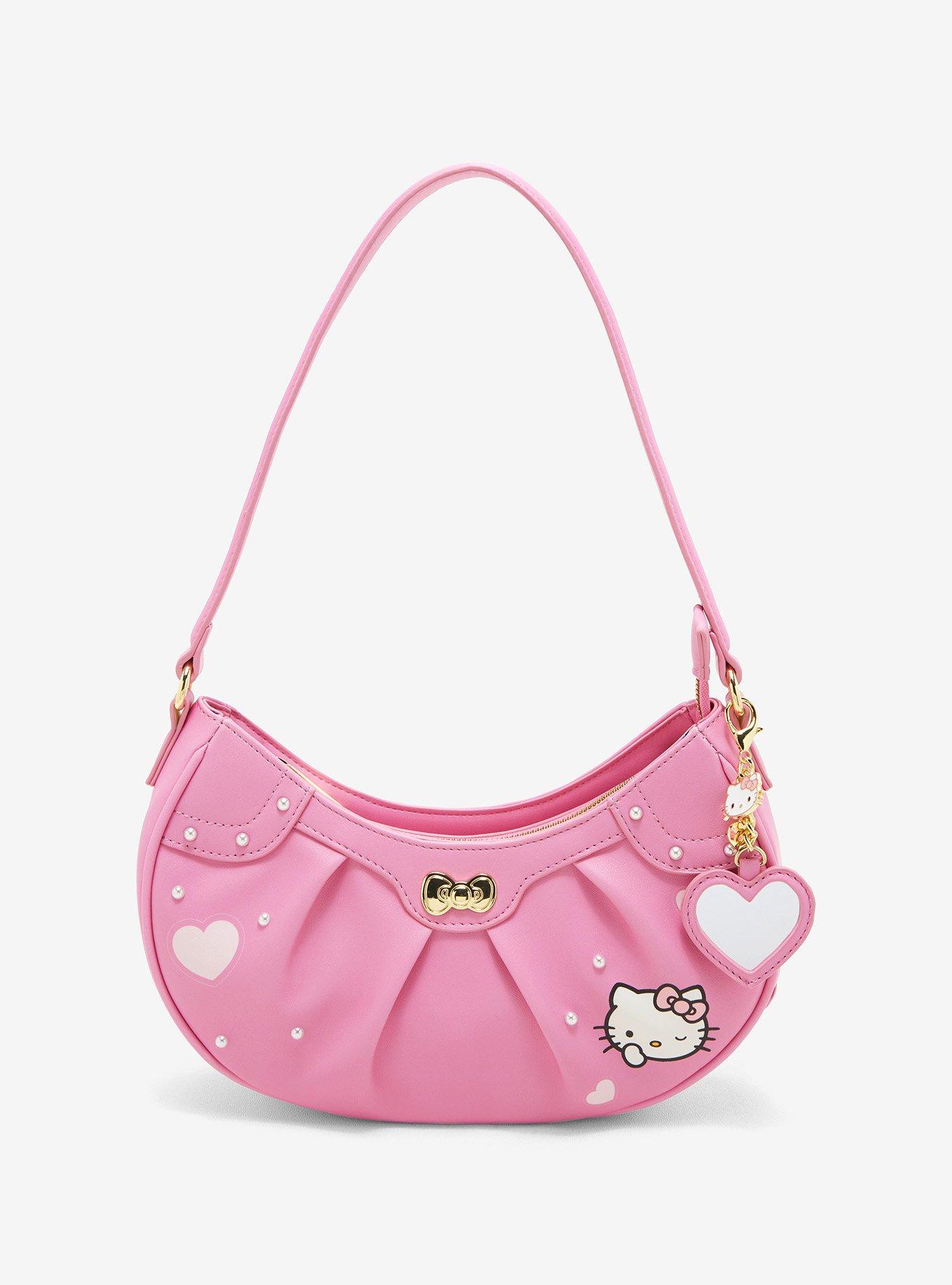 Hello Kitty Face Messenger Bag - White