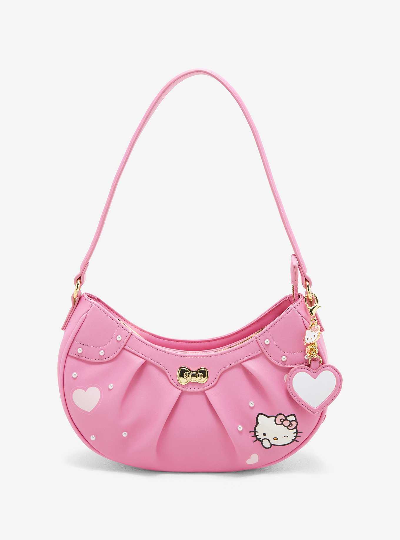 Her Universe Hello Kitty Pink Heart Baguette Bag, , hi-res