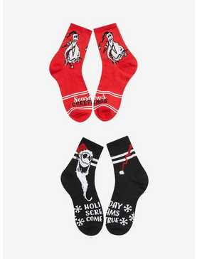 The Nightmare Before Christmas Jack Sandy Claws Crew Socks 2 Pair, , hi-res