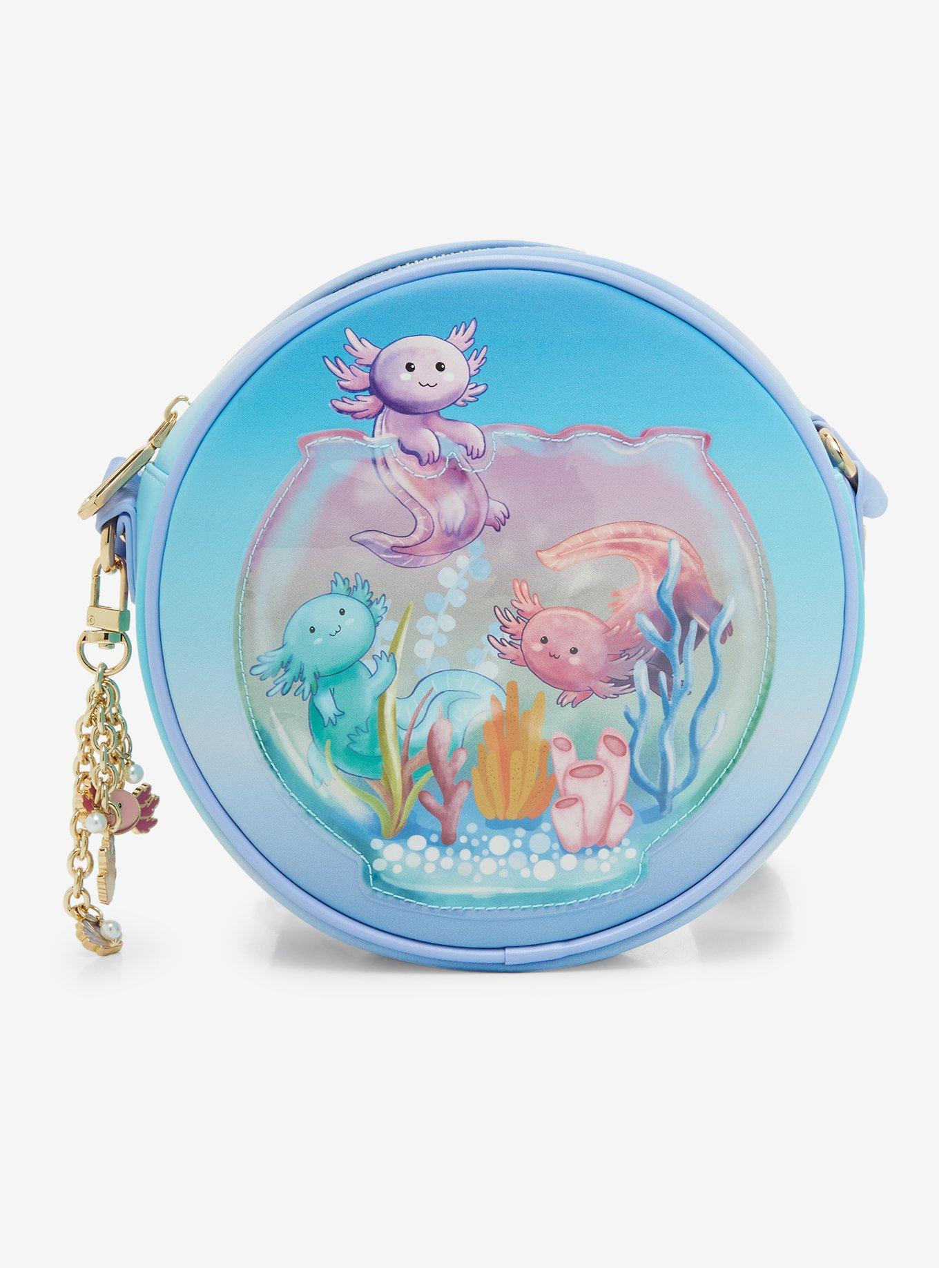 Axolotl Fishbowl Portrait Crossbody Bag - BoxLunch Exclusive, , hi-res