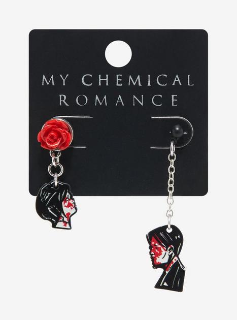 My Chemical Romance Three Cheers Mismatch Drop Earrings | Hot Topic